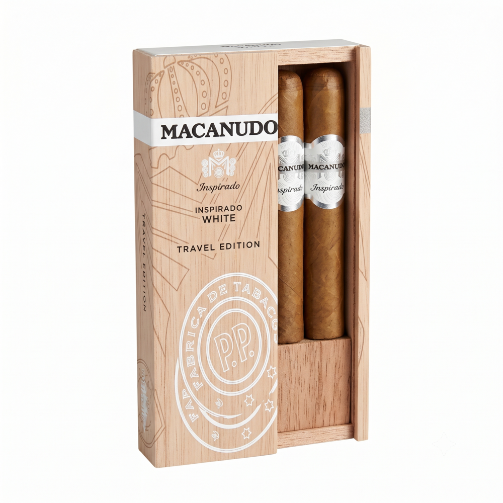 MACANUDO INSPIRADO WHITE TRAVEL EDITION (1 box,4'S)