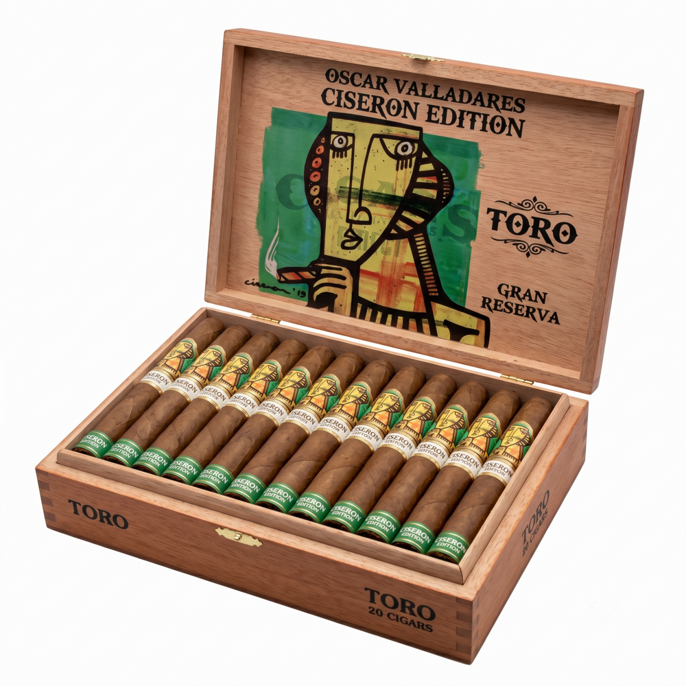 OSCAR VALLADARES CISERON COROJO TORO GREEN (1 box,20'S)