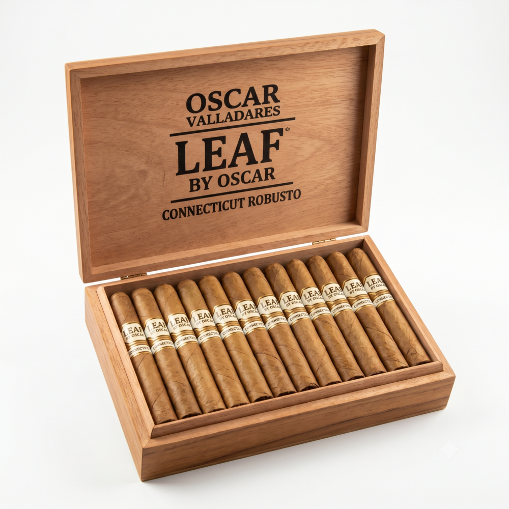 OSCAR VALLADARES LEAF CONNECTICUT ROBUSTO (1 box,20'S)